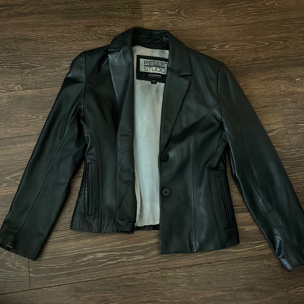 Vintage Black leather jacket